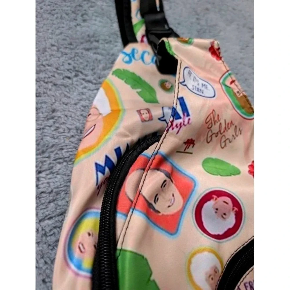 The Golden Girls Character Print Crossbody Sling Bag Backpack ~ Adjustable